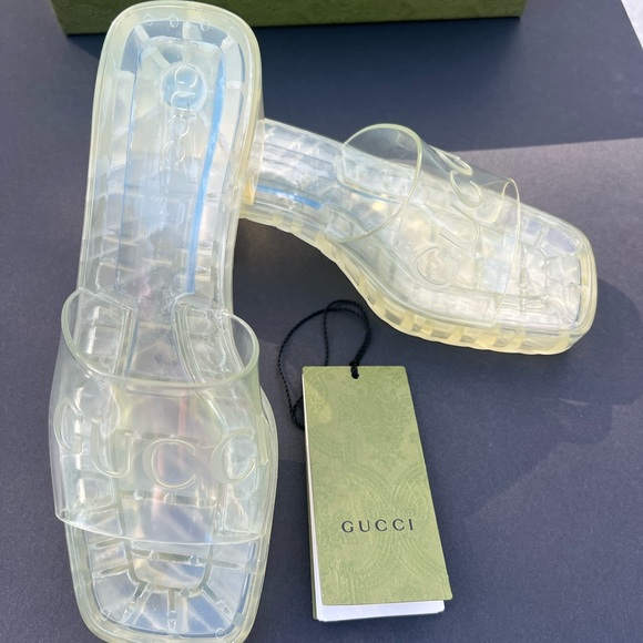 GUCCI slide platform sandal clear size 8
(B 5) - Picture 8 of 10